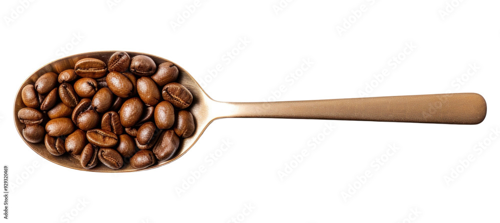 Fototapeta premium PNG Coffee spoon white background refreshment tableware.