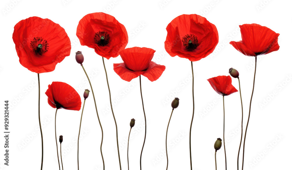 Obraz premium PNG Flower poppy petal plant.