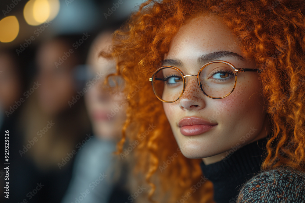 A group of friends attending a fashion show, discussing the latest trends and enjoying the runway. A group of friends attending a fashion show, discussing the latest trends and enjoying the runway.