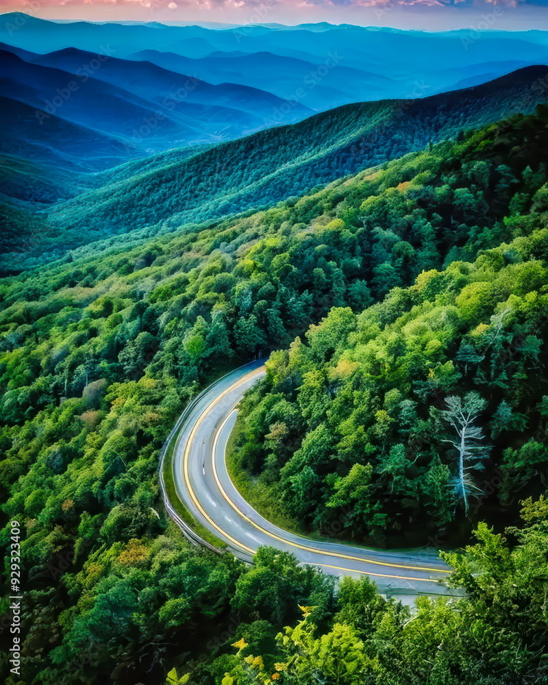 Obraz premium Blue Ridge Parkway