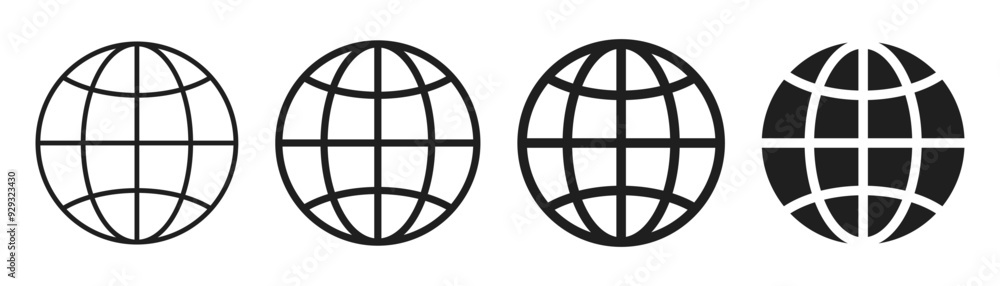 web globe icon set. world icon vector global www internet sign , website icon for contact us icons web globe icon set. world icon vector global www internet sign , website icon for contact us icons