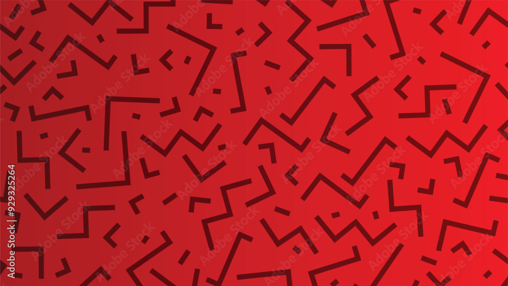 mosaic seamless pattern Retro memphis style fashion 8090s Black and red texture mosaic seamless pattern Retro memphis style fashion 8090s Black and red texture