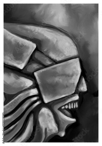 Alien creature, sketch - digital painting © neurostructure