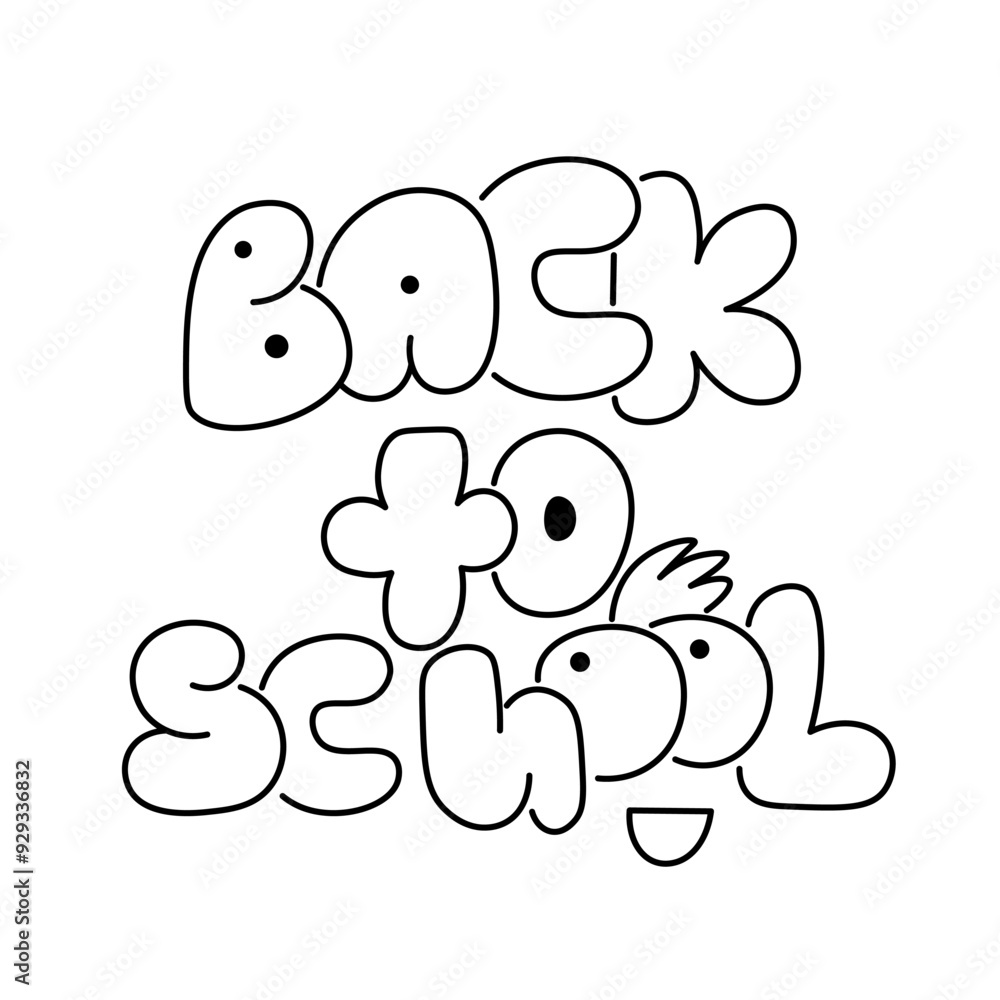 linear words back to school. icon for logo sticker website poster linear words back to school. icon for logo sticker website poster