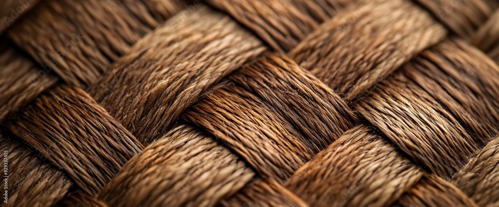 Close-up of brown woven wicker texture. Close-up of brown woven wicker texture.