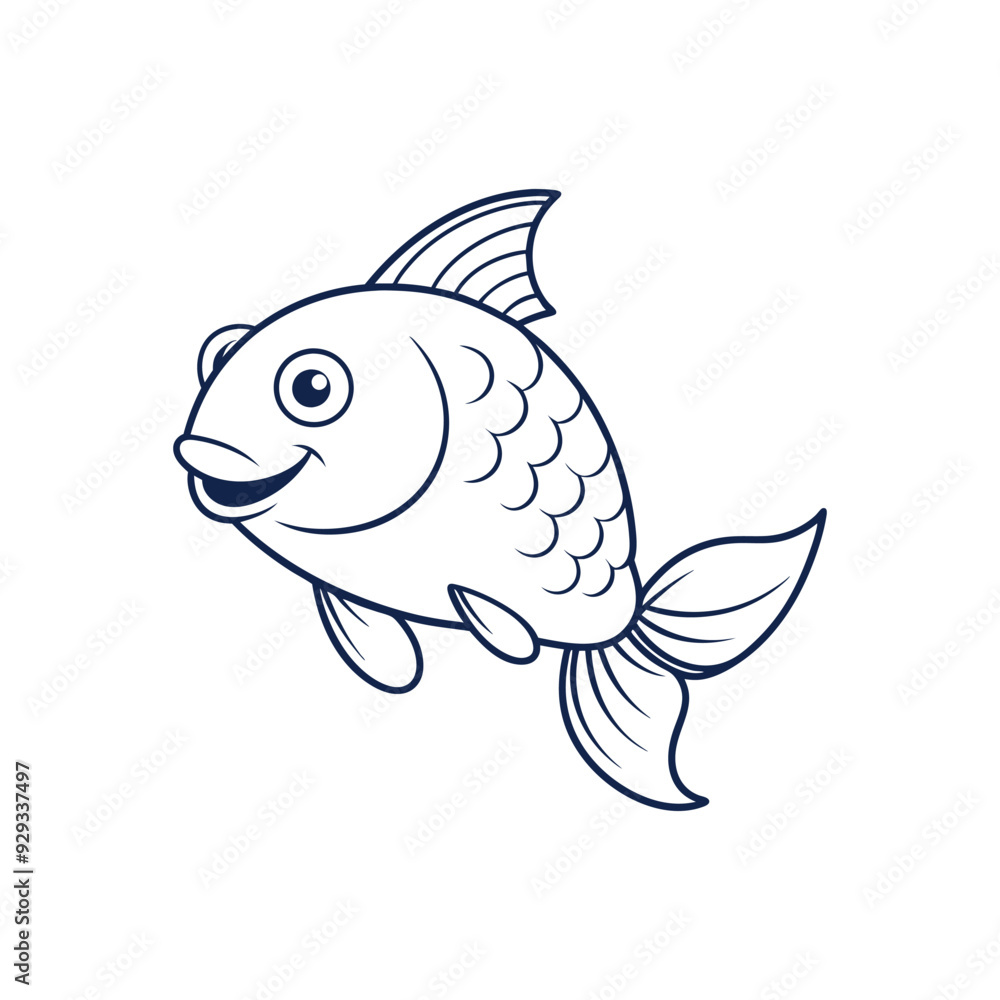Fish Line art vector Illustration Fish Line art vector Illustration