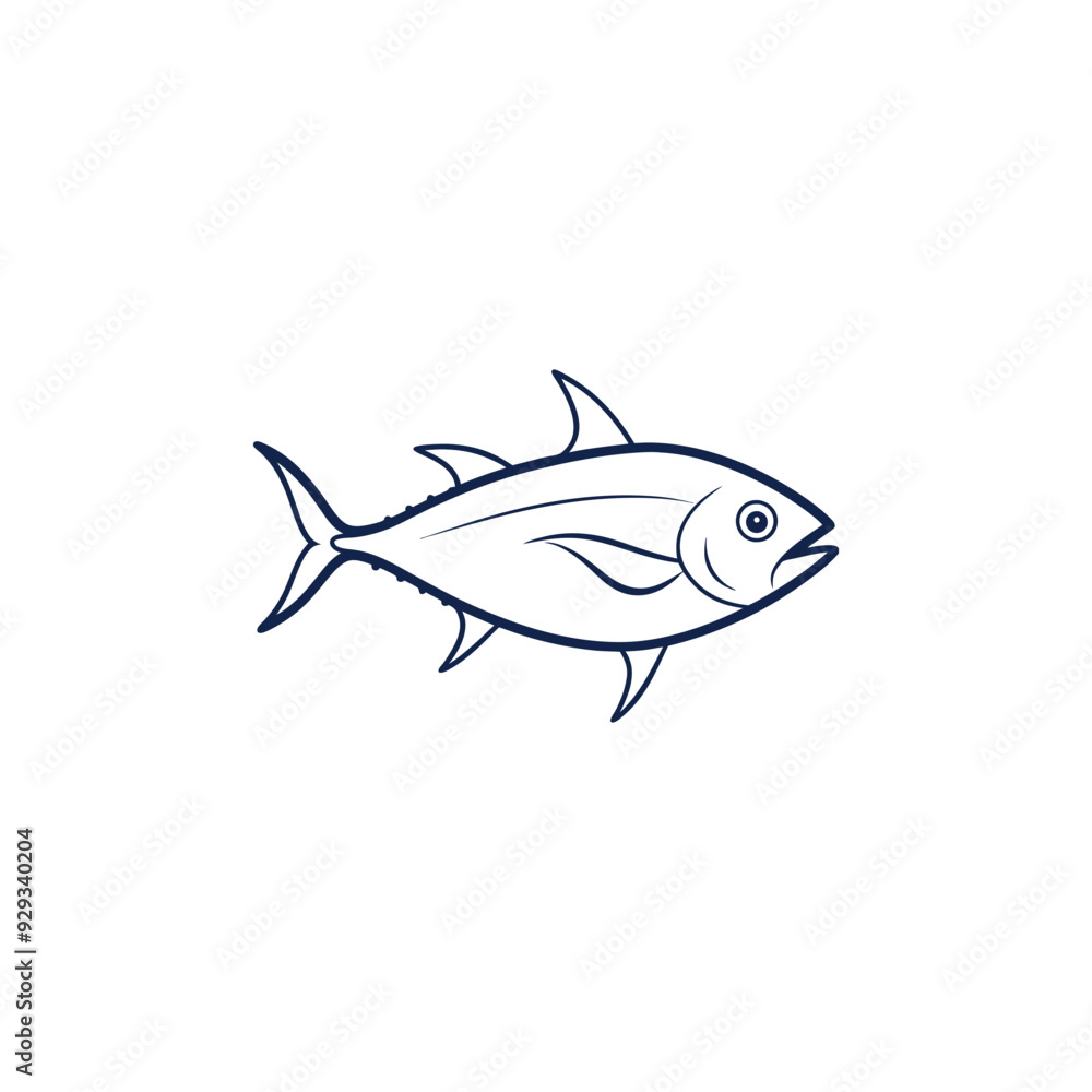 Fish Line art vector Illustration Fish Line art vector Illustration
