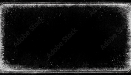 Dusty scratched and scanned old film texture with cracks; dirty grunge style overlay for photo or banner