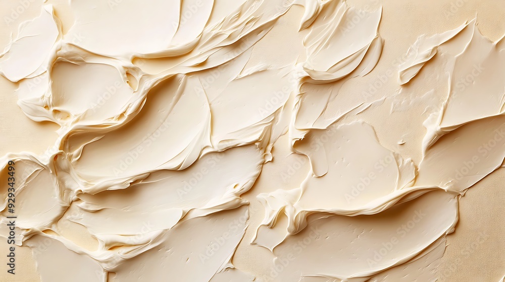 Creamy Beige Swirls on Textured Surface. Creamy Beige Swirls on Textured Surface.