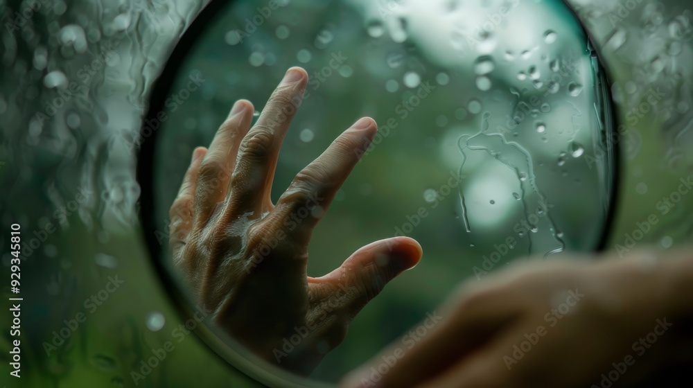 Hand Reflected In A Mirror Hand Reflected In A Mirror