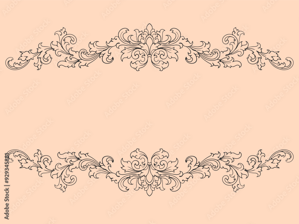 romantic classic engraved frame vector design romantic classic engraved frame vector design