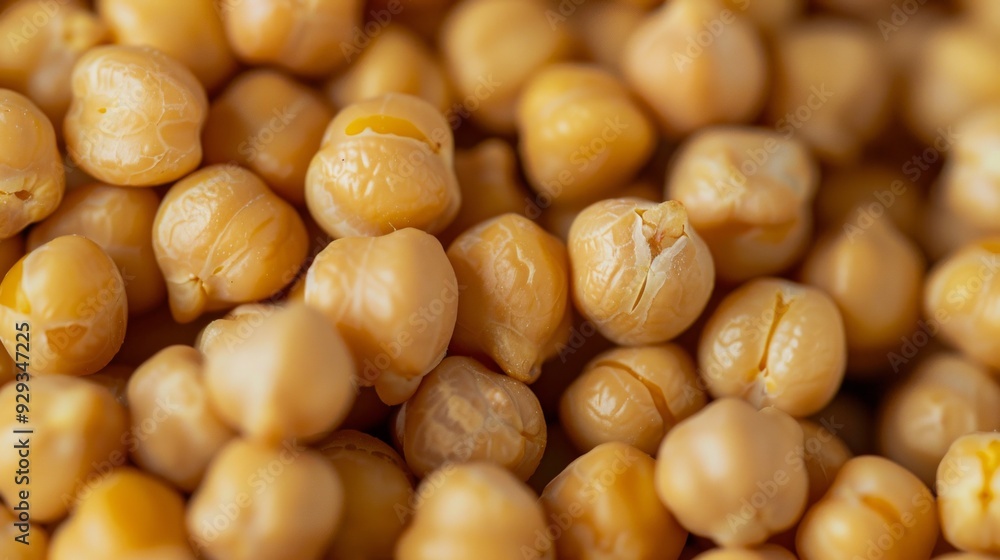 Close Up Of Seasoned Chickpeas Close Up Of Seasoned Chickpeas
