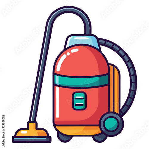Sleek Vacuum Cleaner Vector Illustration