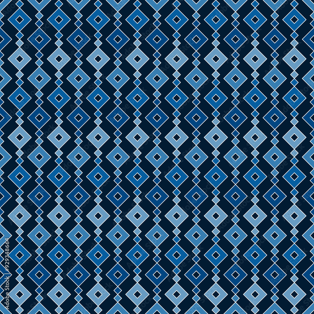 Ethnic, tribal seamless surface pattern. Repeated diamonds and rhombuses motif. Folk background. Folkloric wallpaper. Geometric ornament. Geo digital paper, textile print. Vector art Ethnic, tribal seamless surface pattern. Repeated diamonds and rhombuses motif. Folk background. Folkloric wallpaper. Geometric ornament. Geo digital paper, textile print. Vector art