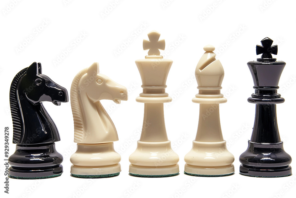 Arranged Chess Pieces Positioned and Ready to Begin a New Thoughtful Game. Arranged Chess Pieces Positioned and Ready to Begin a New Thoughtful Game.