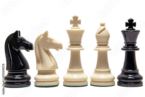 Arranged Chess Pieces Positioned and Ready to Begin a New Thoughtful Game.