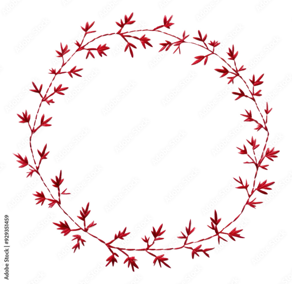 PNG Little red maple leaf circle border pattern embroidery wreath. PNG Little red maple leaf circle border pattern embroidery wreath.