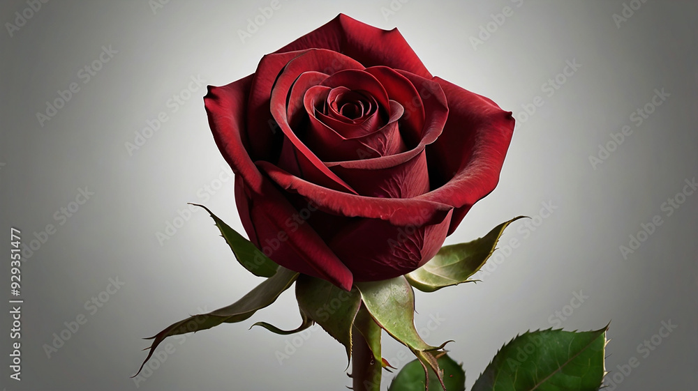 red rose with perfectly sharp, velvety petals. The rose should have a natural shine, with light reflecting off the smooth surface of the petals. red rose with perfectly sharp, velvety petals. The rose should have a natural shine, with light reflecting off the smooth surface of the petals.