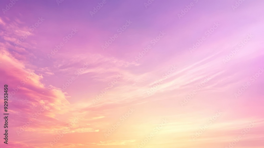 A serene sky at sunset, showcasing beautiful shades of purple and orange. A serene sky at sunset, showcasing beautiful shades of purple and orange.