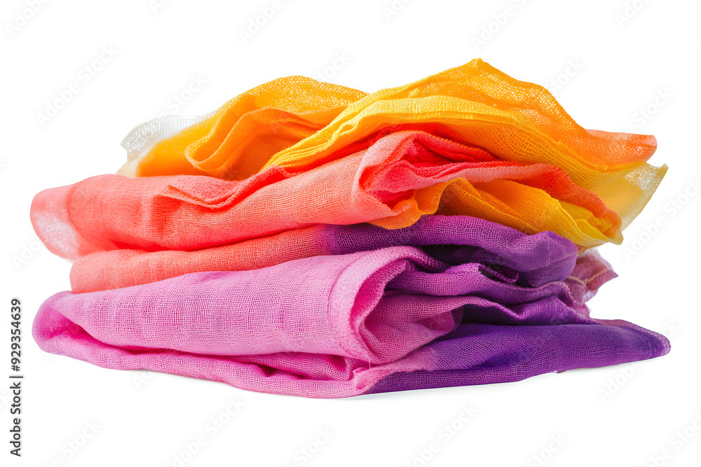 Cleaning Rags isolated on white background
