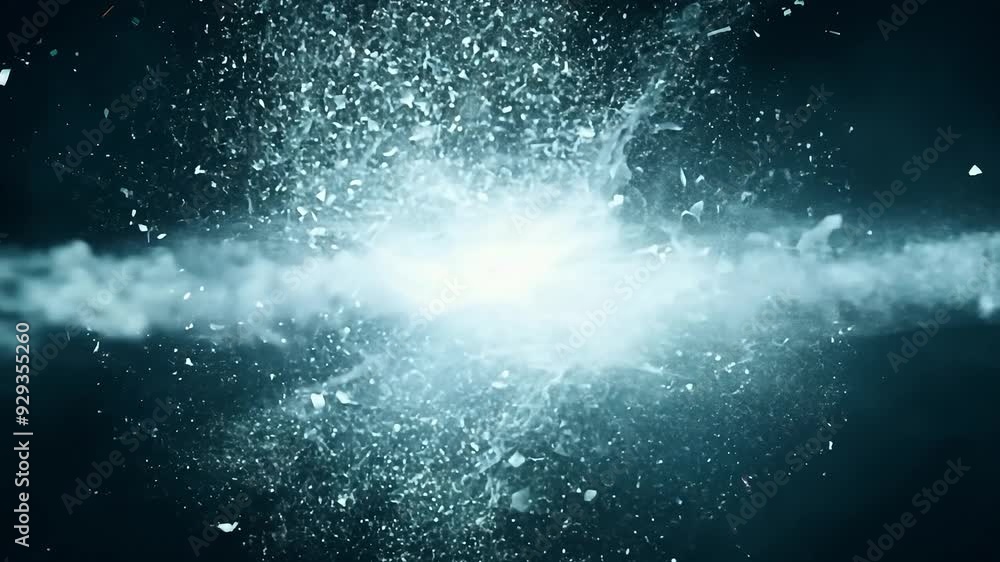 Dynamic particle collision generates mesmerizing explosion Dynamic particle collision generates mesmerizing explosion