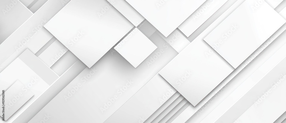 Abstract Geometric Pattern with Overlapping White Shapes Abstract Geometric Pattern with Overlapping White Shapes