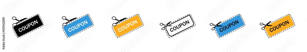Discount coupon label vector icon. Vector discount coupon label icons. Cut concept. Vector illustration. Discount coupon label vector icon. Vector discount coupon label icons. Cut concept. Vector illustration.