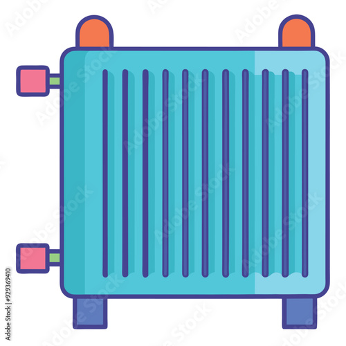 Radiator Vector Design Illustration