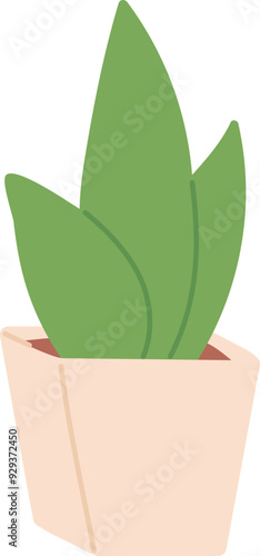 Home succulent pot icon. Color houseplant symbol