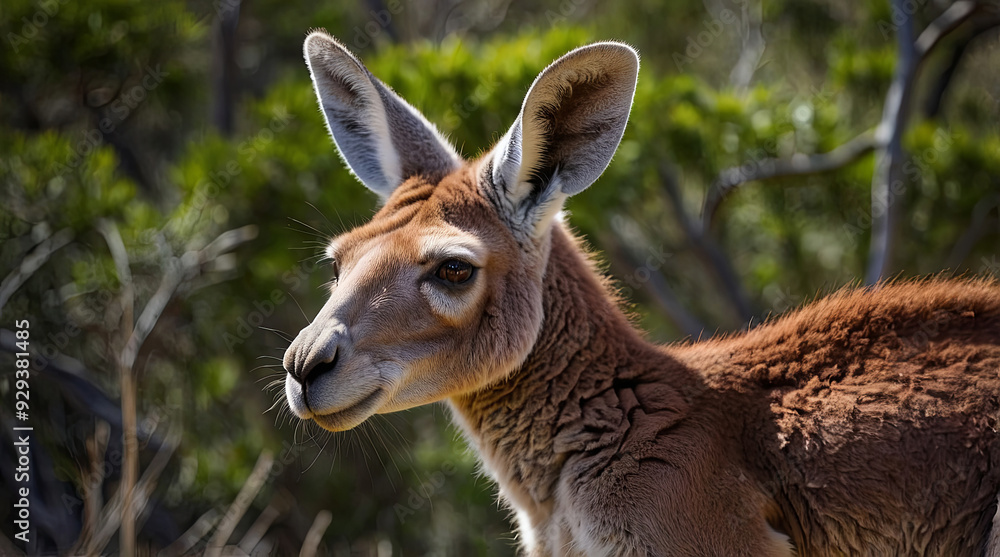 Fototapeta premium a red kangaroo