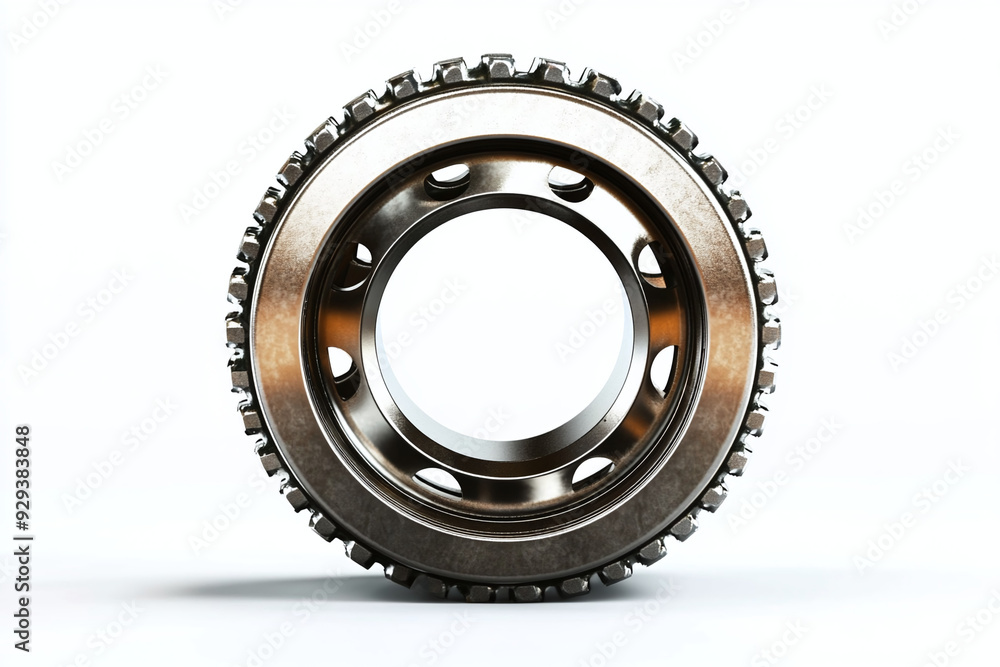 Bearing Detailed View isolated on white background Bearing Detailed View isolated on white background