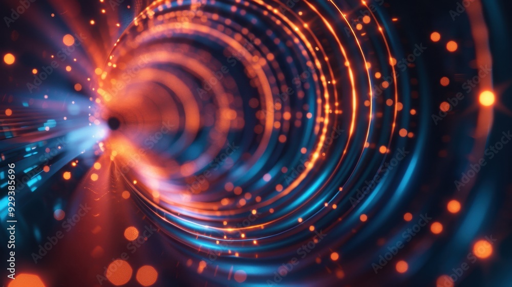 Abstract glowing circle lines with a soft blur effect, creating a dreamy and futuristic visual experience. Abstract glowing circle lines with a soft blur effect, creating a dreamy and futuristic visual experience.