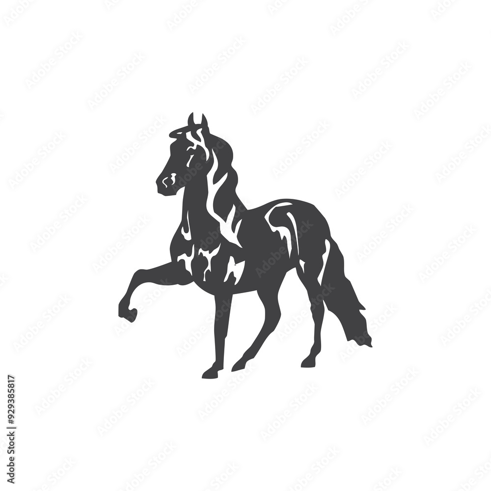 Horse glyph. Horse icon. Horse logo. Horse silhouette Horse glyph. Horse icon. Horse logo. Horse silhouette