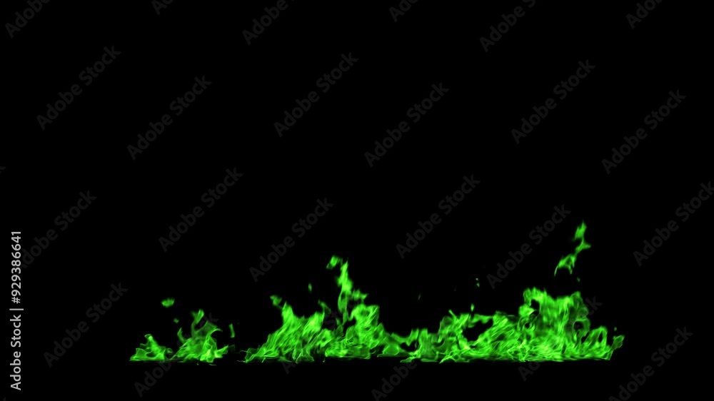 Fire 02 Loop Green HD Fire 02 Loop Green HD