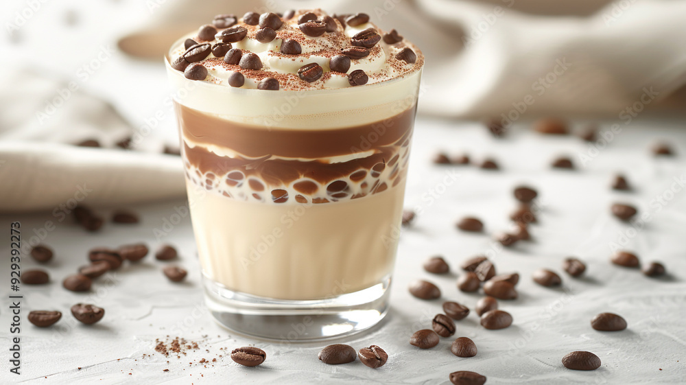 cup of coffee with beans cup of coffee with beans