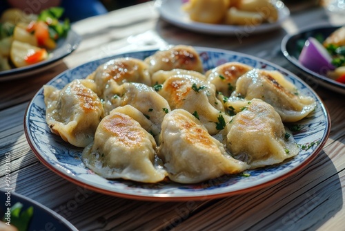 Pierogi, Dumplings filled with a variety of ingredients such as potatoes, cheese, meat, or fruit, typically boiled and then sometimes fried.