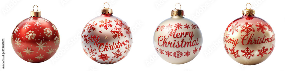 Merry Christmas ball isolated on transparent background PNG file Merry Christmas ball isolated on transparent background PNG file