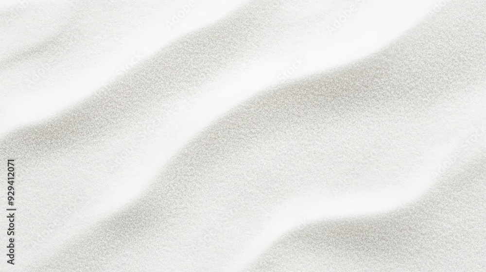 A smooth, wavy texture resembling white sand or fine powder. A smooth, wavy texture resembling white sand or fine powder.