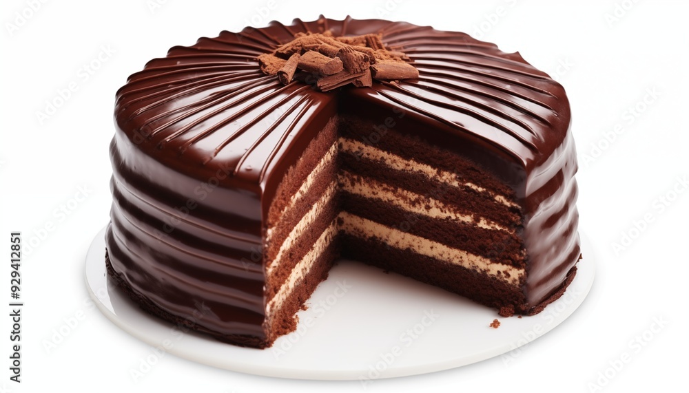 chocolate cake isolated on white chocolate cake isolated on white
