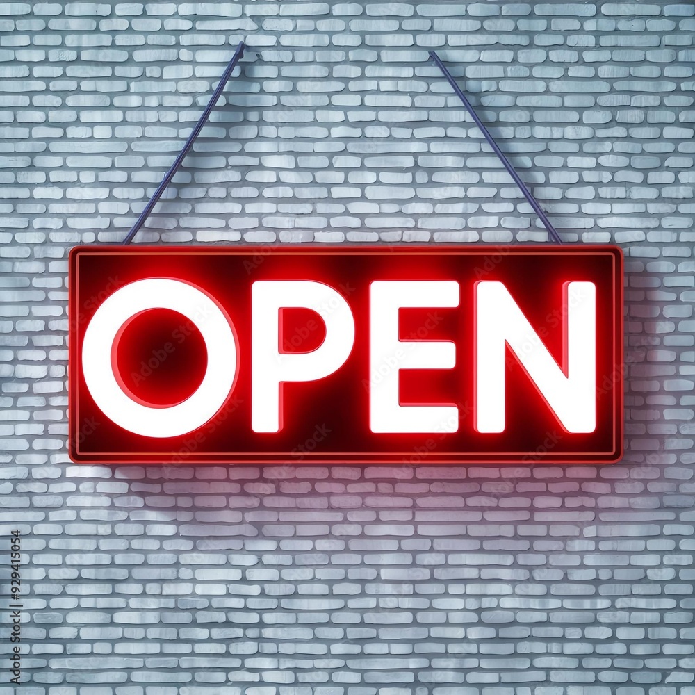 Fototapeta premium Neon Open Sign 