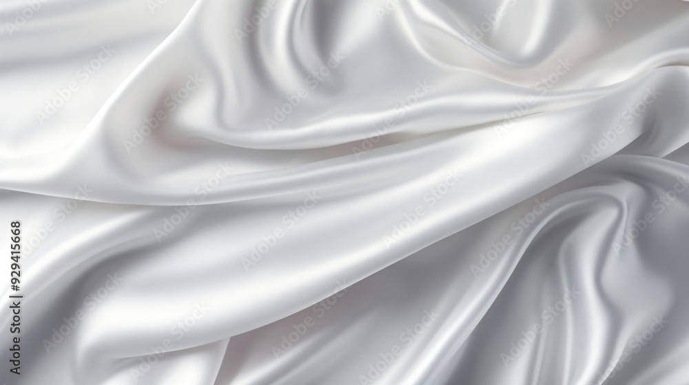 Obraz premium Smooth elegant white silk or satin texture background