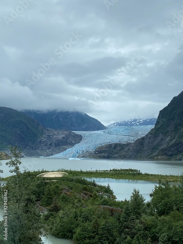 Mendenhall Glacier in Alaska USA photo