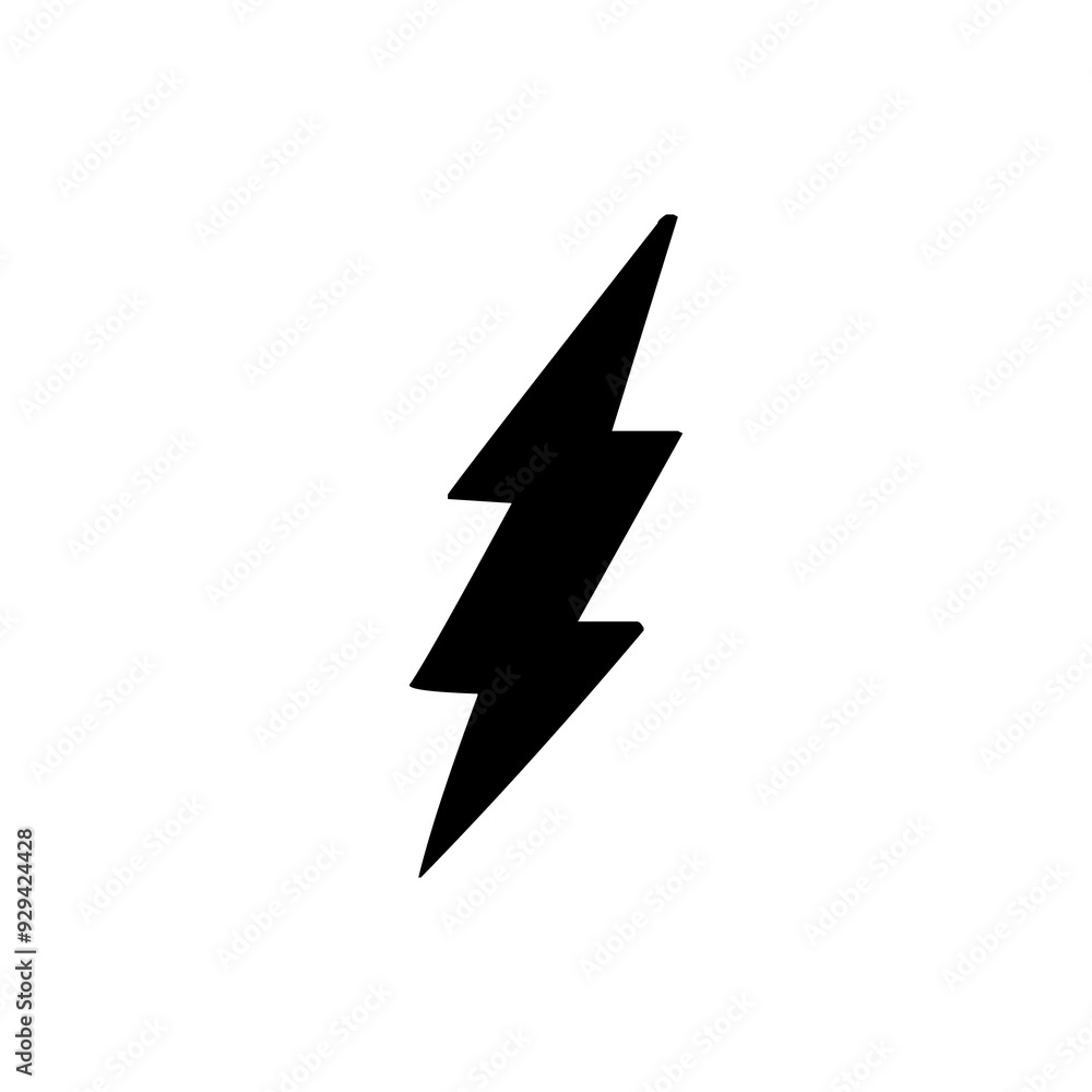 Lightning icon. lightning glyph. thunder icon. electricity icon. flash icon Lightning icon. lightning glyph. thunder icon. electricity icon. flash icon