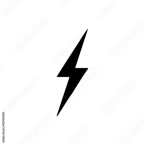 Lightning icon. lightning glyph. thunder icon. electricity icon. flash icon