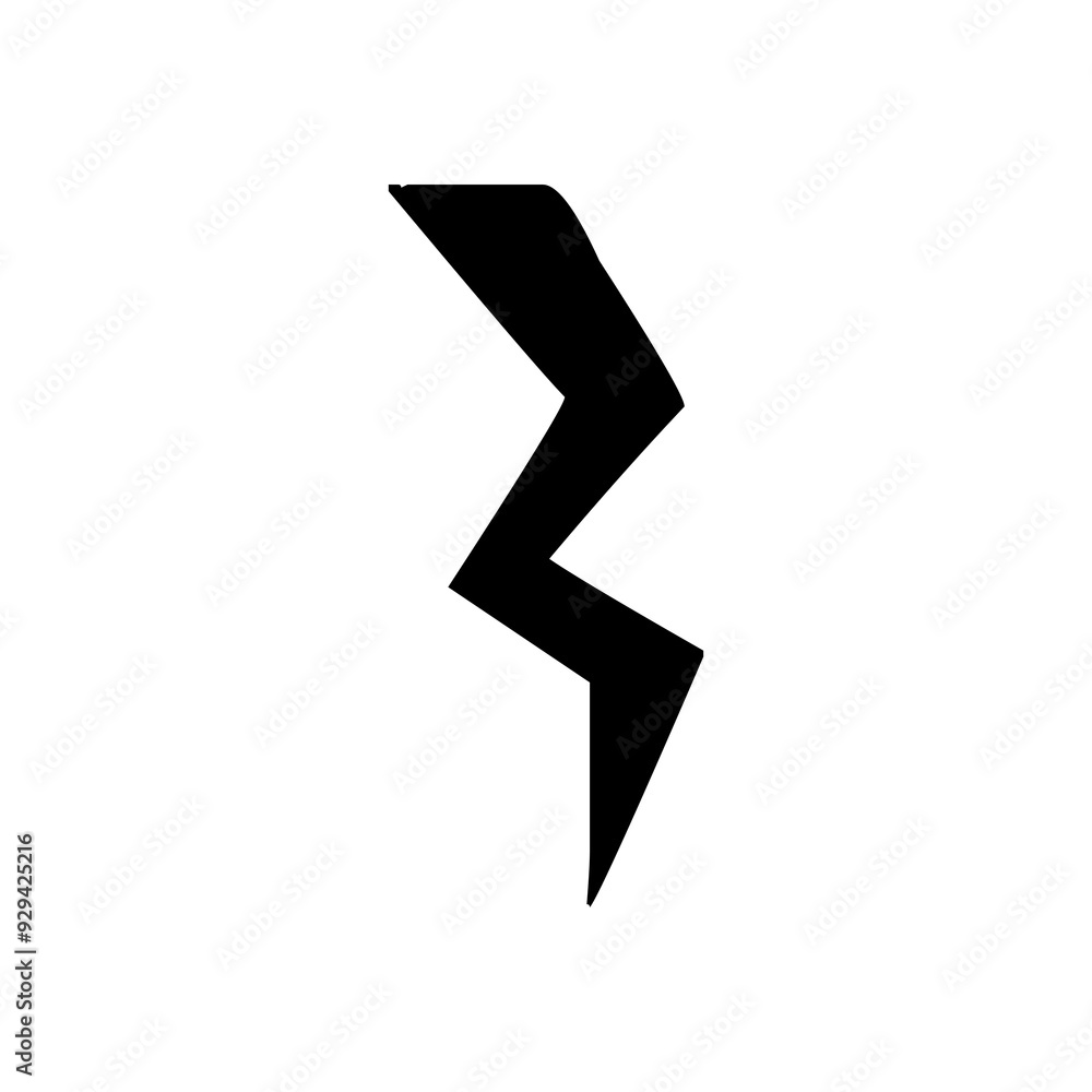 Lightning icon. lightning glyph. thunder icon. electricity icon. flash icon Lightning icon. lightning glyph. thunder icon. electricity icon. flash icon