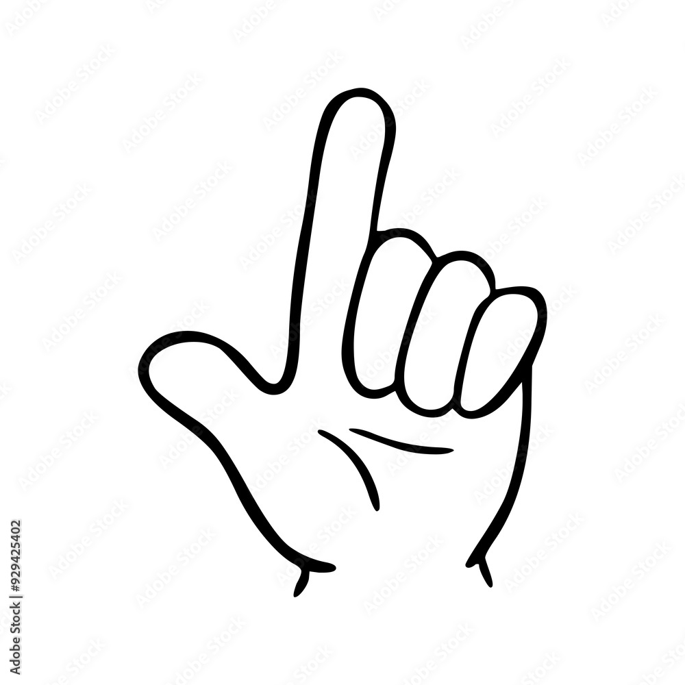 Finger gesture icon. Hand gesture icon. fingers language outline Finger gesture icon. Hand gesture icon. fingers language outline