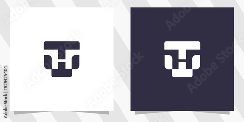 letter wt tw logo design vector