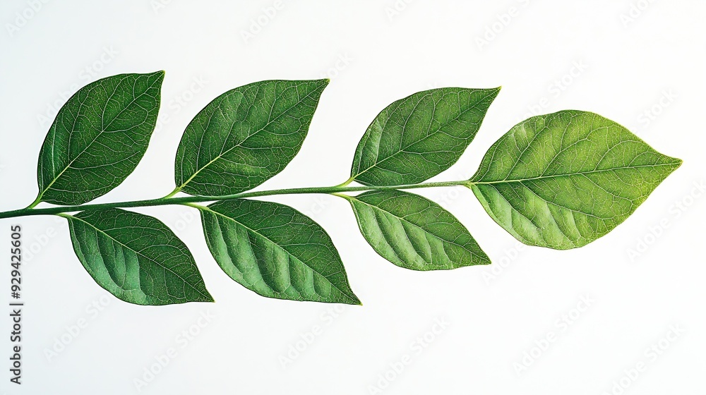 Naklejka premium branch leaves or green leaf isolated Tree Leaf Frame : Generative AI