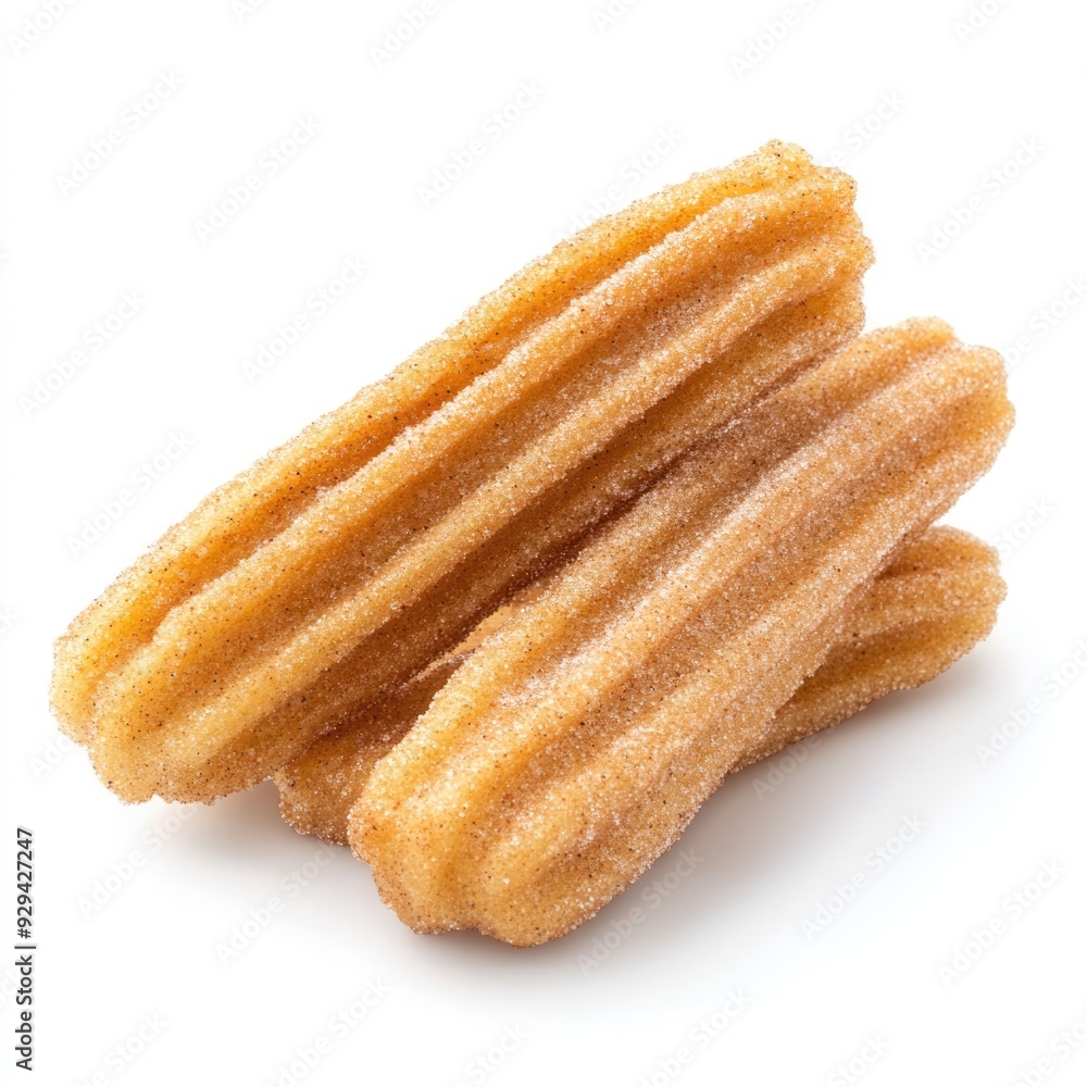 Close-up of Three Churros Covered in Cinnamon Sugar Close-up of Three Churros Covered in Cinnamon Sugar
