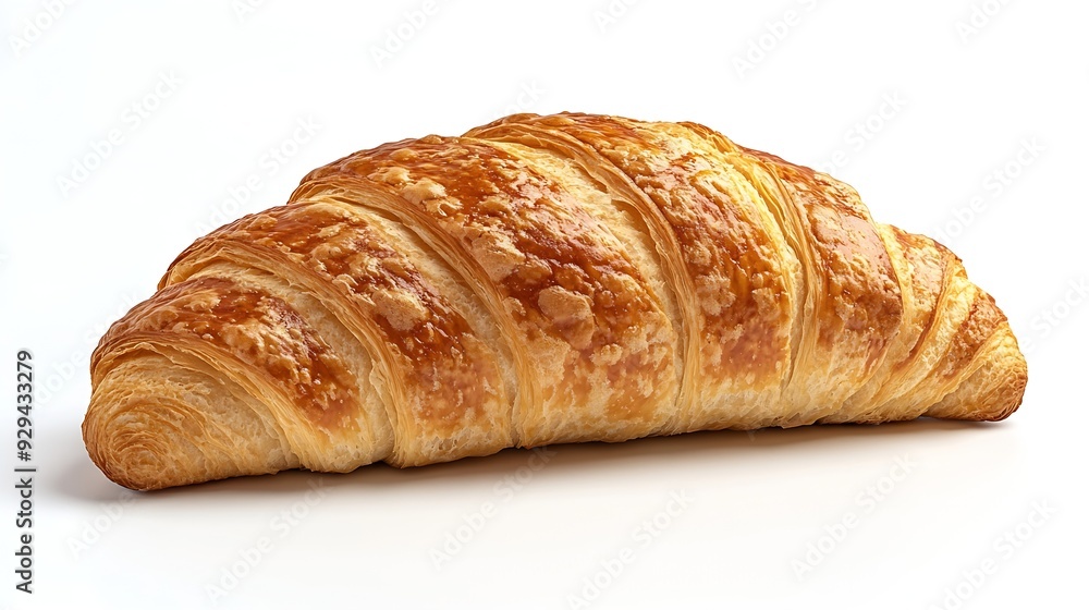 Croissant bread closeup isolated isolated on white background display whole and side view frontal full view lifestyle studio shoot closeup view : Generative AI Croissant bread closeup isolated isolated on white background display whole and side view frontal full view lifestyle studio shoot closeup view : Generative AI